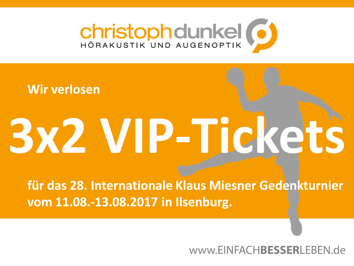 3x2 VIP-Tickets für das Klaus Miesner Gedenkturnier