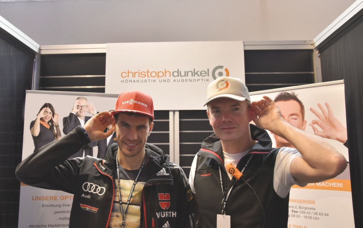 Christoph Dunkel sponsert Biathlon-Olympiasieger und -Weltmeister Arnd Peiffer